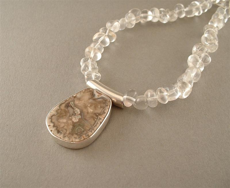 WN616 - Serpentine on Rock Crystal