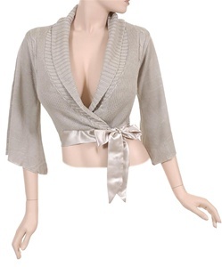 Creme Wrap Top one size
