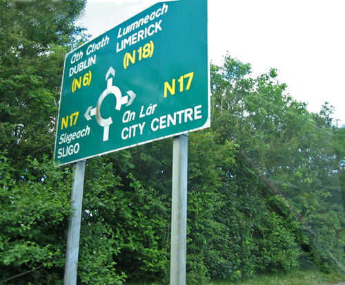 Typical Road Sign