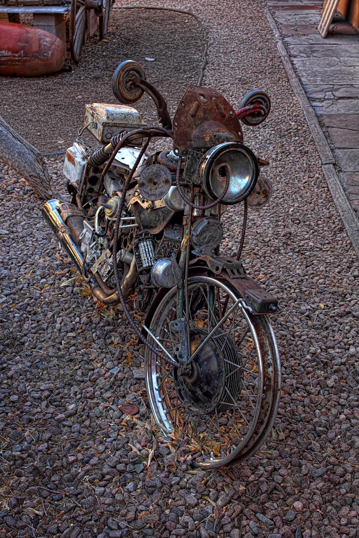 Old Motorcycle - Santa Fe, New Mexico