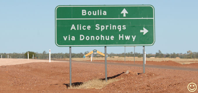 Donohue Highway turnoff sign near Boulia, Qld..jpg