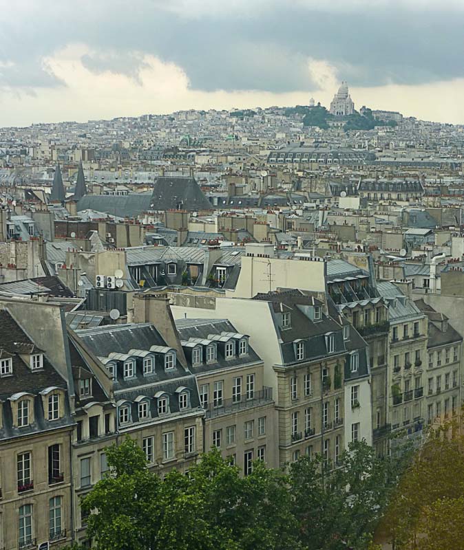 Montmartre vu du Centre Pompidou
