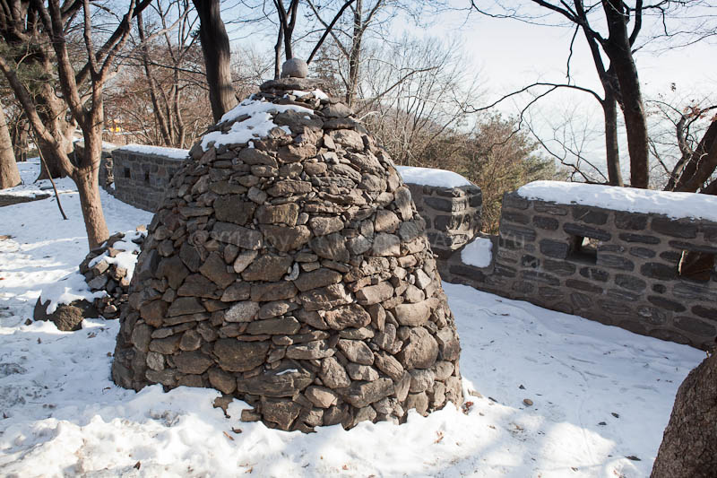 A pile of stones at Namsan