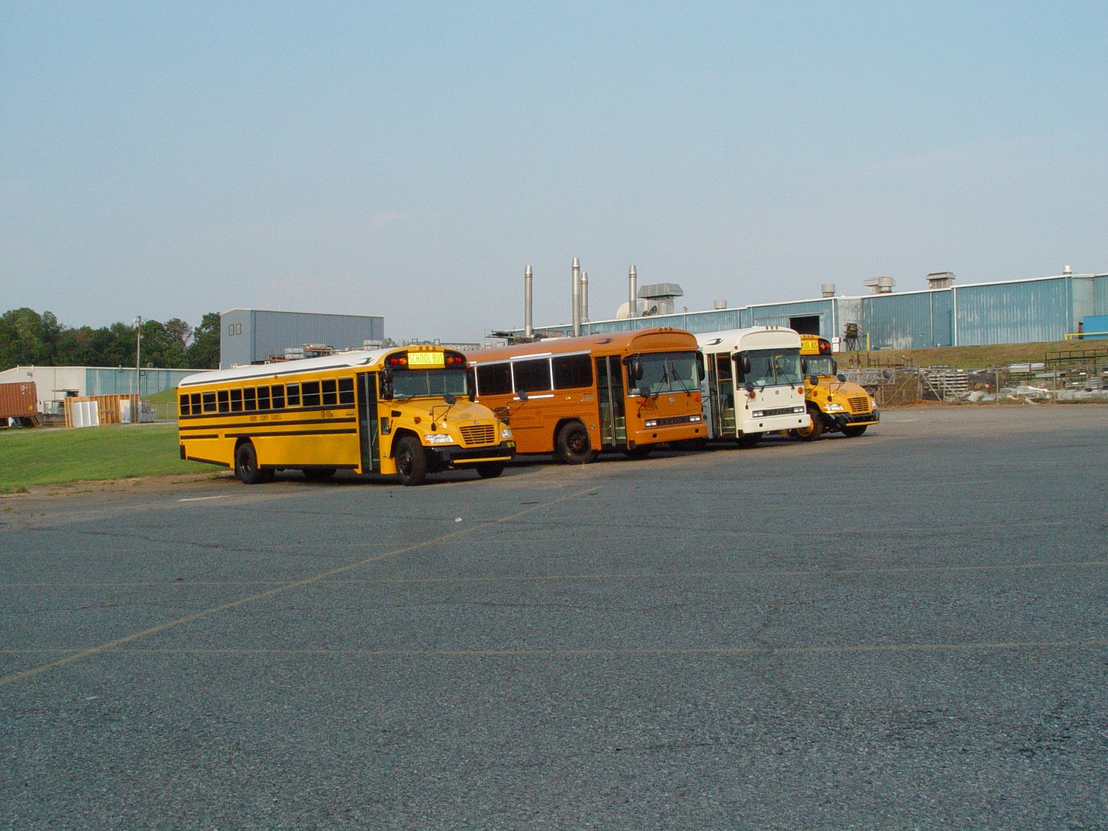 CATERPILLAR WAS LEASING SPACE AT THE FACTORY TO REPAIR INJECTOR PUMP PROBLEMS ON SCHOOL BUSSES FROM THE  PLANT ACROSS THE STREET