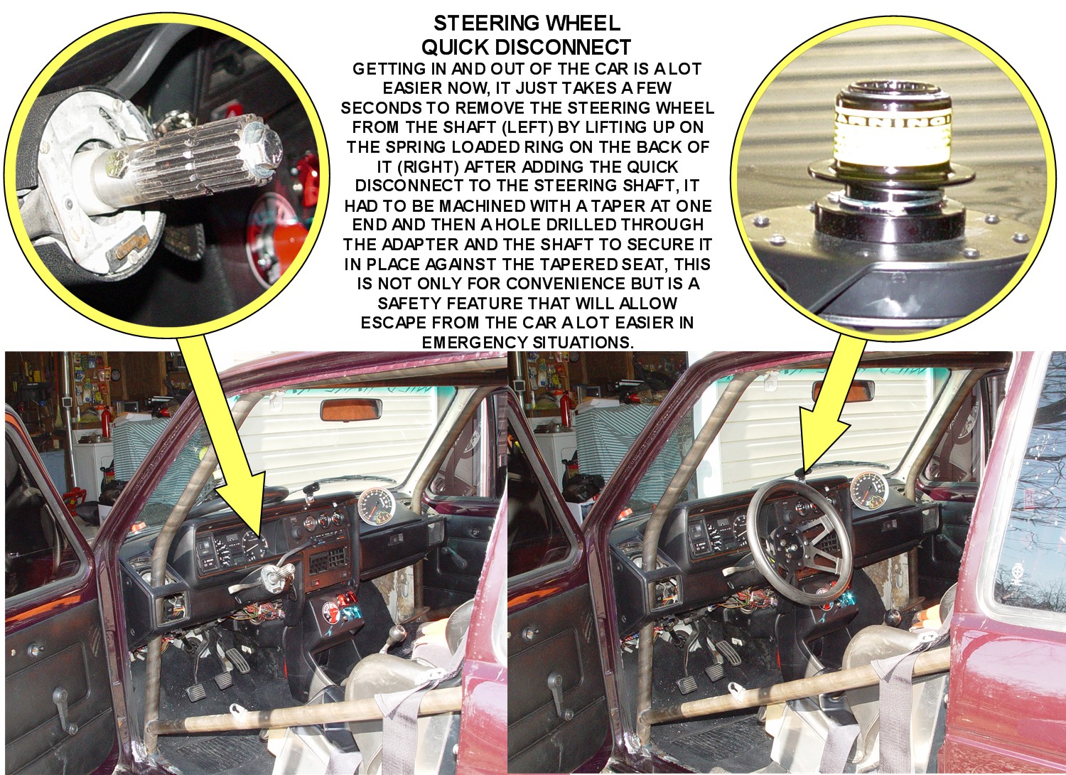 STEERING WHEEL QUICK DISCONNECT