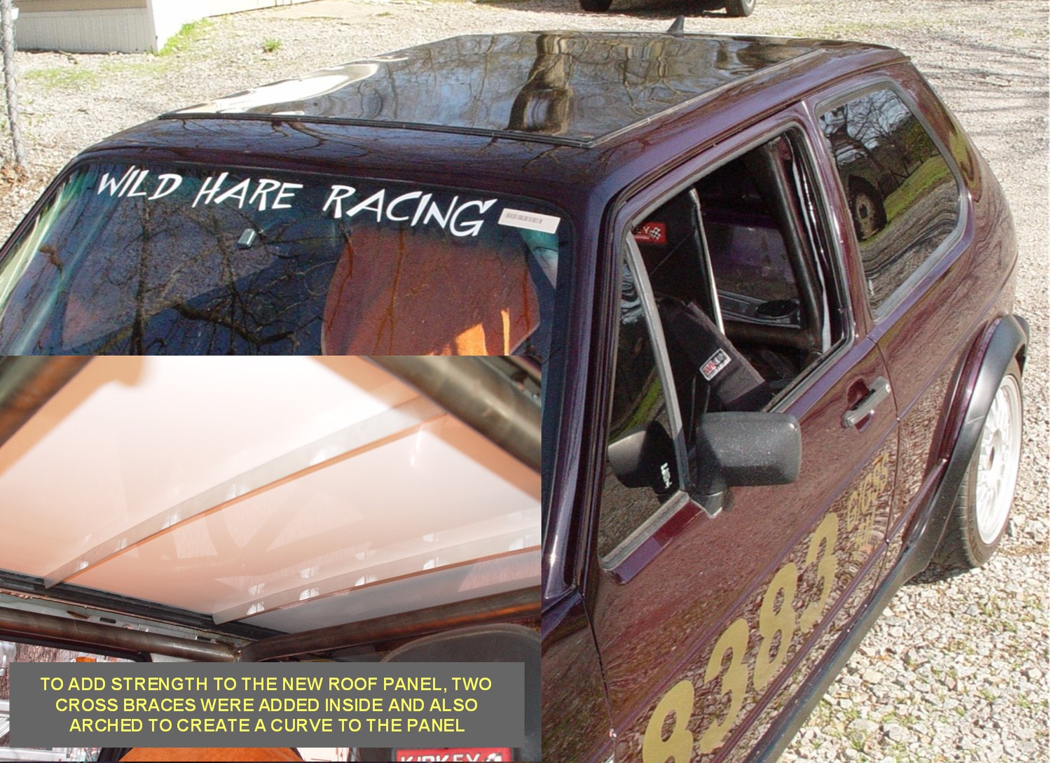SUNROOF PANEL BRACES