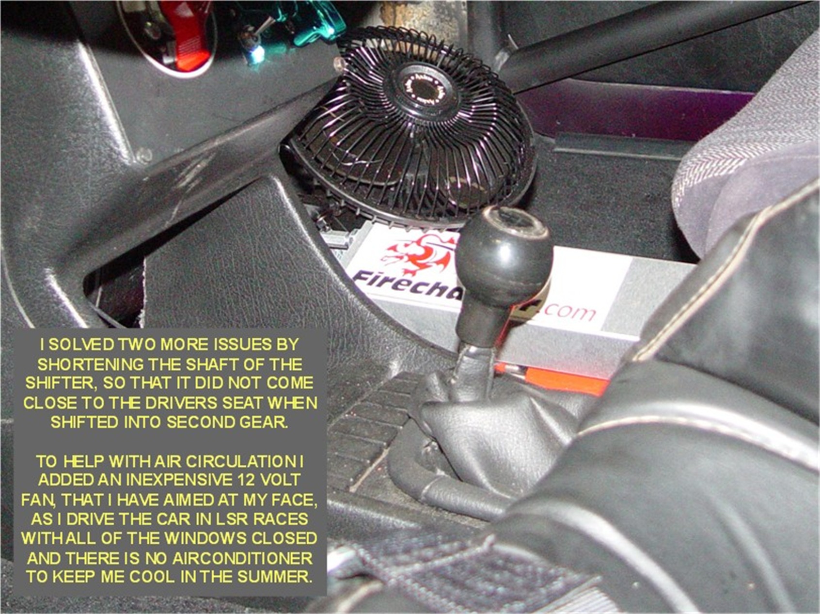 SHORT SHIFTER AND FAN