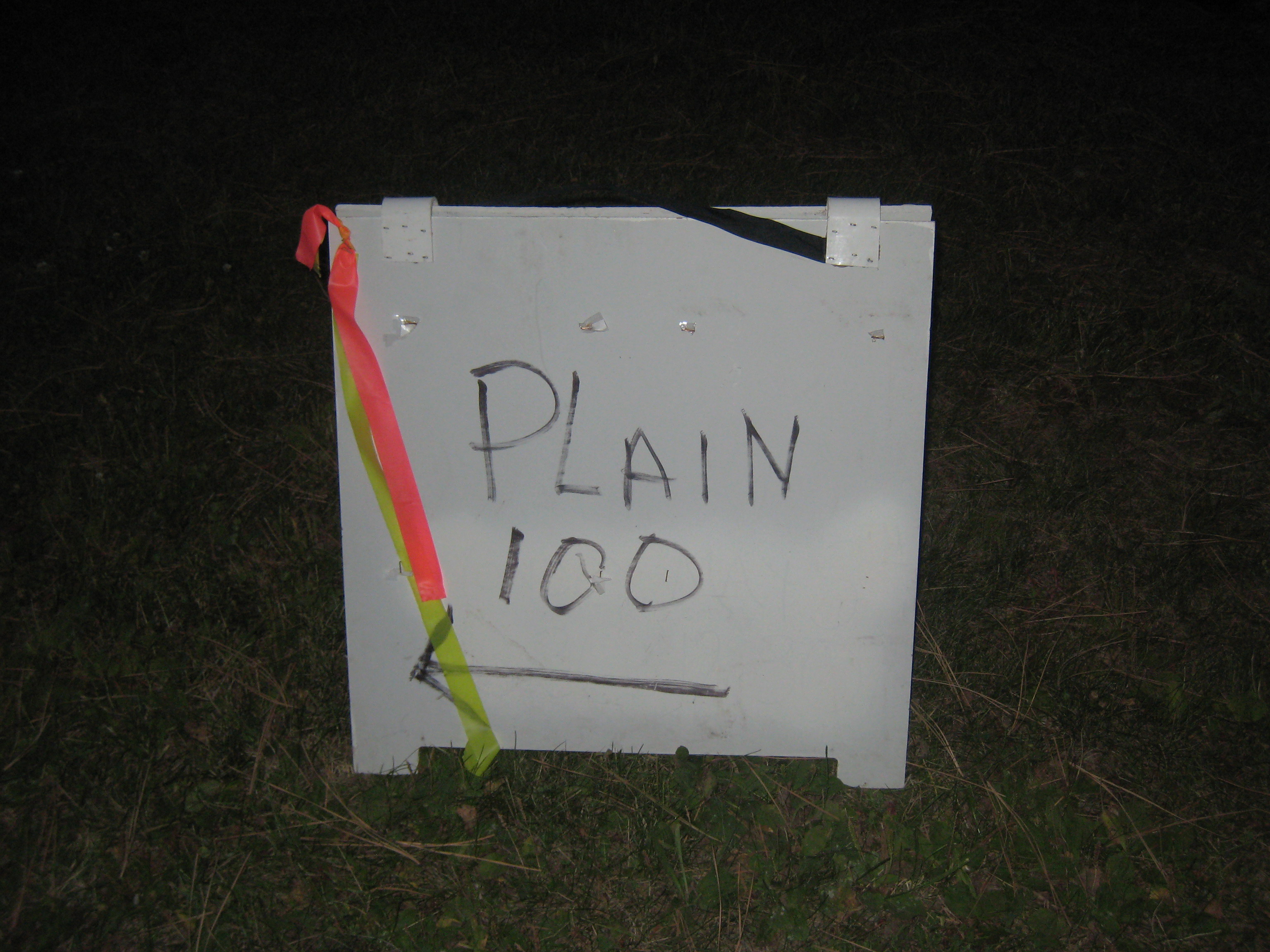 a plain sign