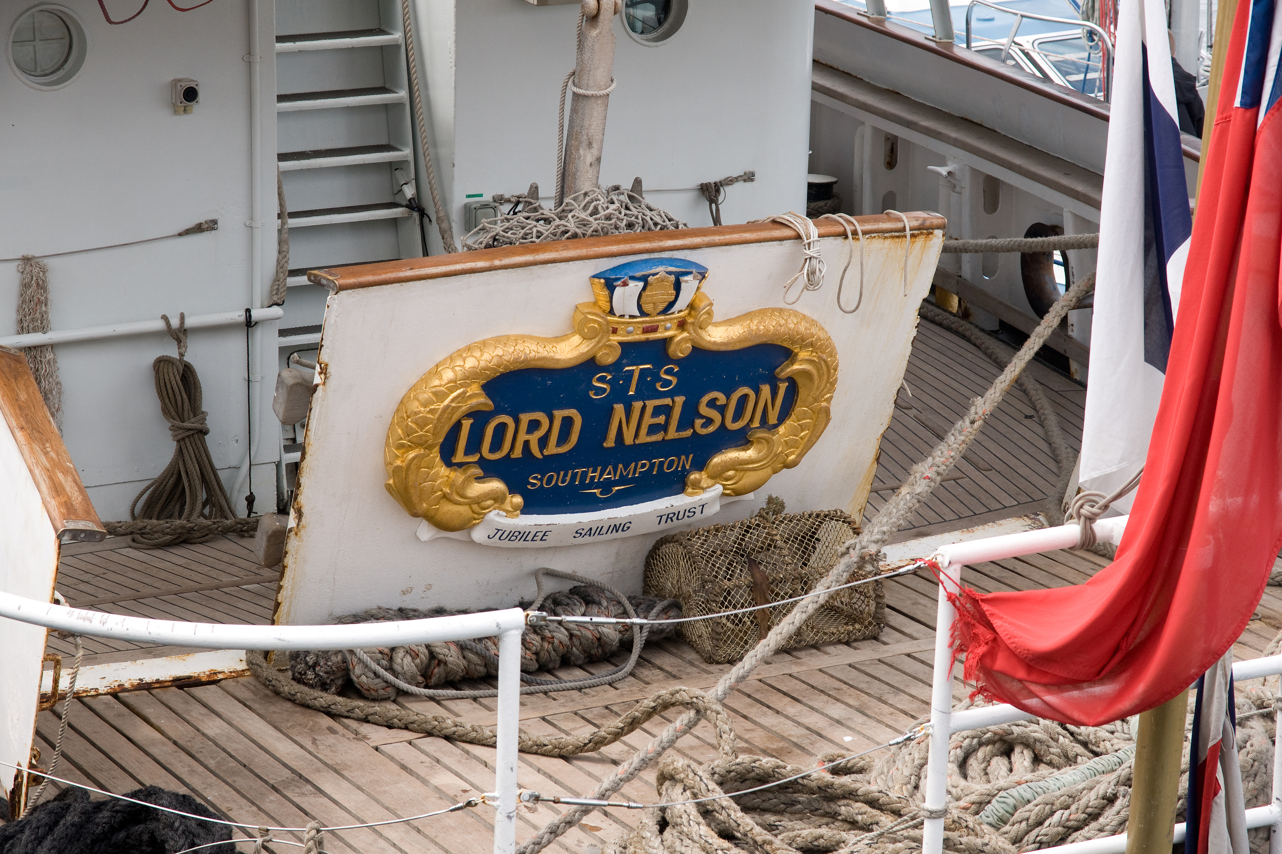 New to Belfast this year - the STS Lord Nelson