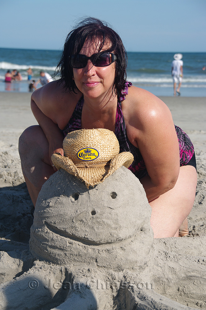 Lucie a la plage