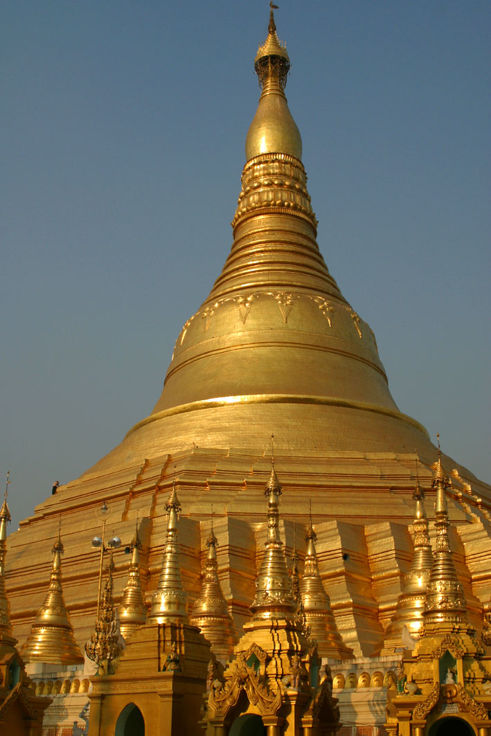 at Shwe Dagon Pagoda