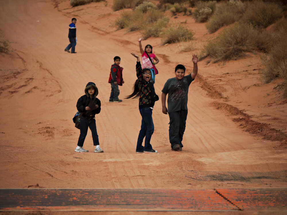 Schools out, Kayenta, Arizona, 2009