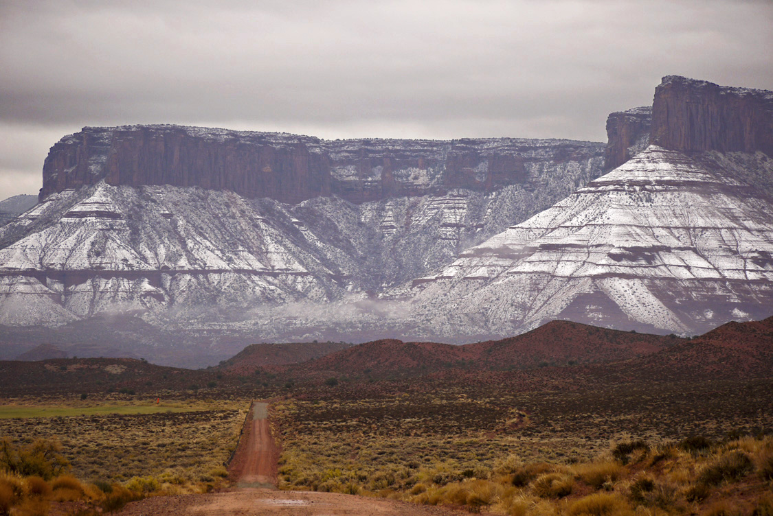 Snowy buttes, Moab, Utah, 2009