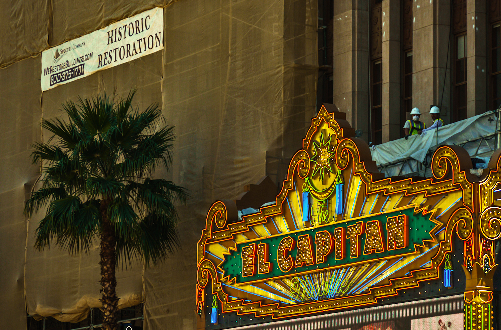 Restoring the El Capitan, Hollywood, California, 2012