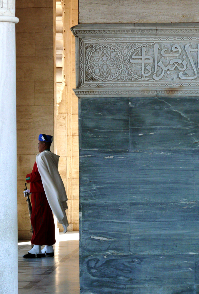 Sentry, Mohammed V Mausoleum, Rabat, Morocco, 2006