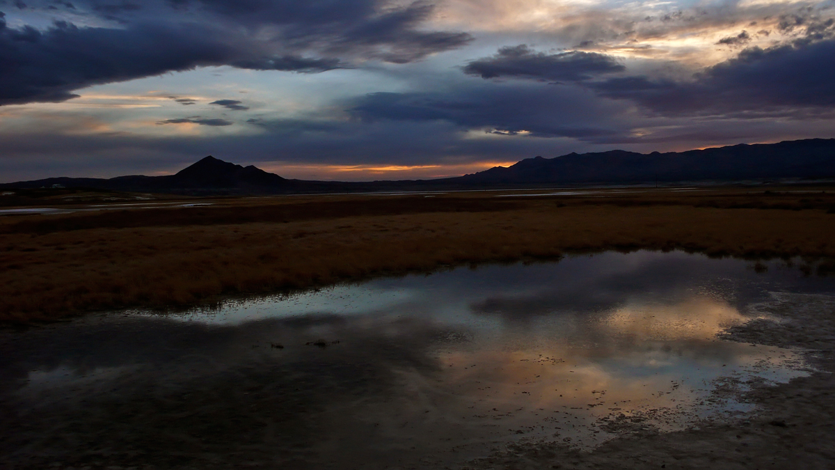 Clouds up and down, Tecopa Hot Springs, California, 2007