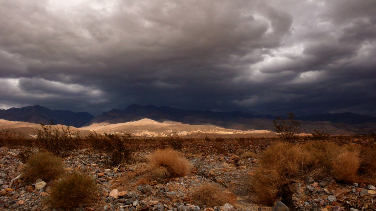 Squall over the Grapevine Mountains, Death Valley National Park, California, 2007