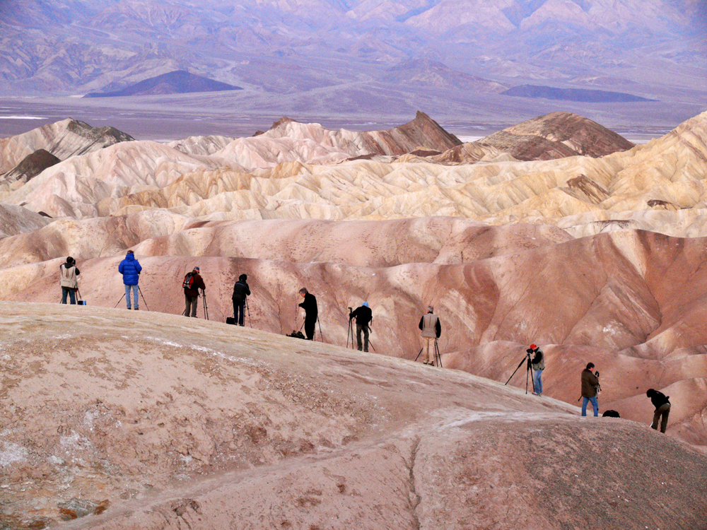 Photographers, Zabriskie Point, Death Valley National Park, California, 2007