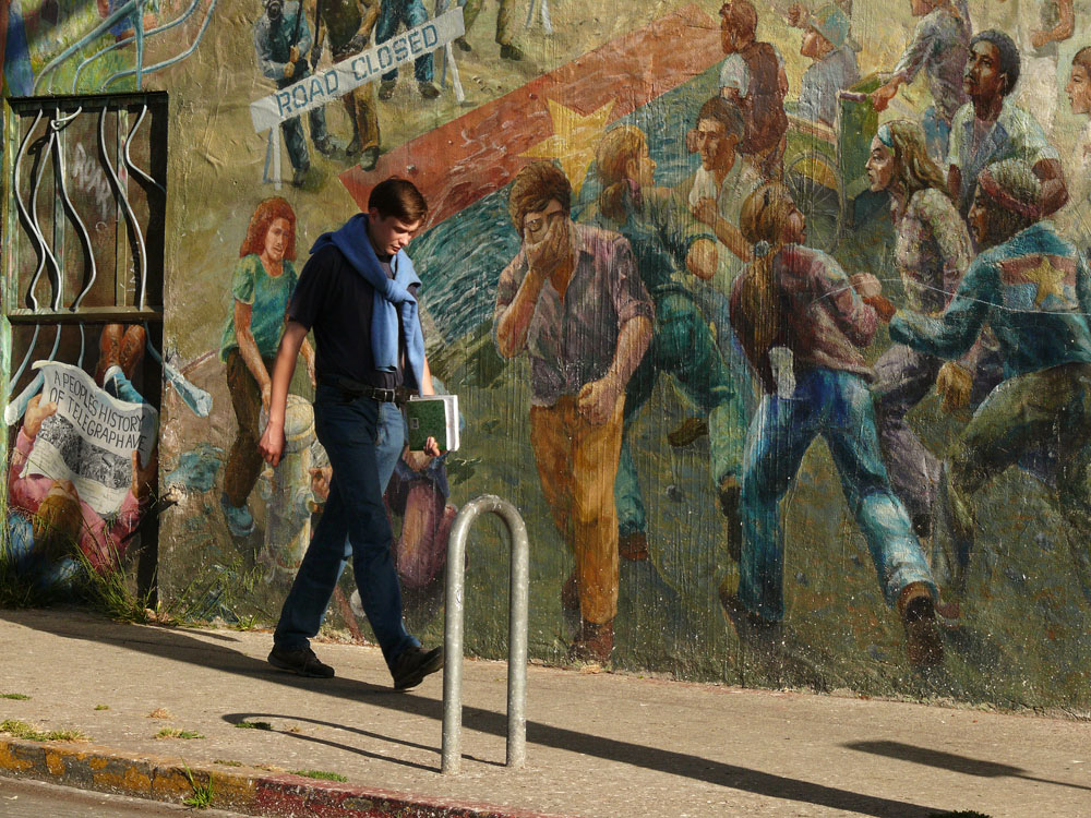 Walking through history, Berkeley, California, 2007