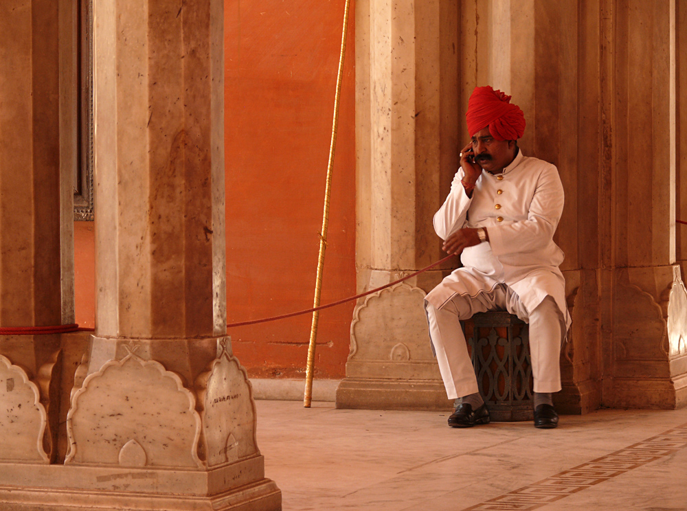 Guard, City Palace, Jaipur, India, 2008
