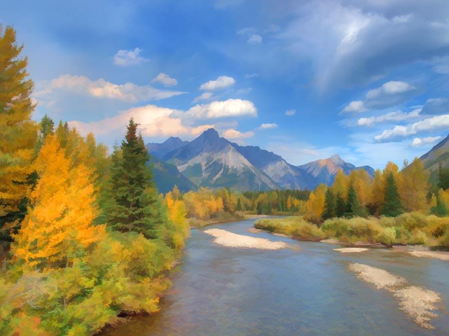 Kananaskis River - Mt. Lorette