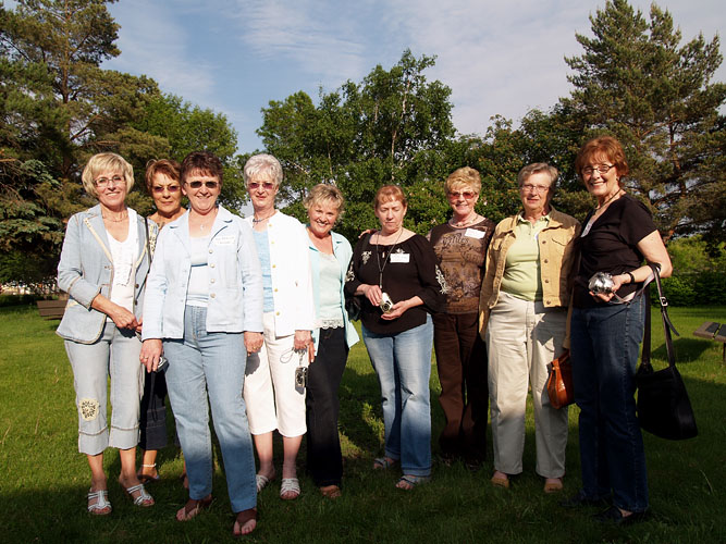 Trudy, Bernie, Rose, Carol,  Myrna , Carol, Bonnie, Jan and Virginia