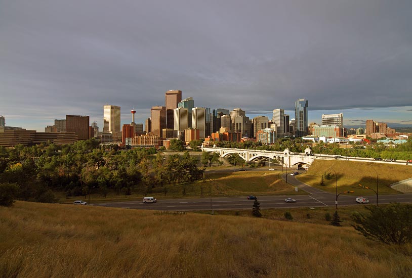 Calgary morning cityscape