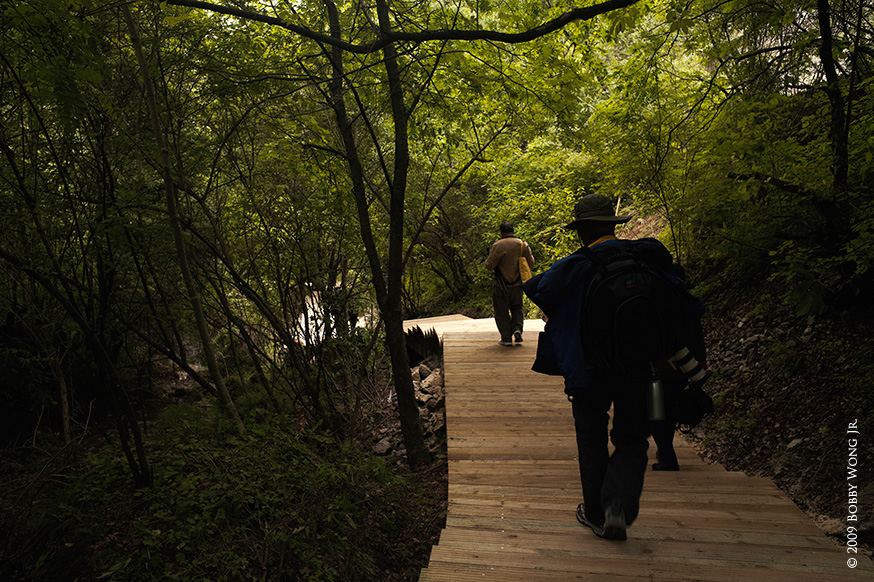 A series of boardwalks connect all lakes and waterfalls