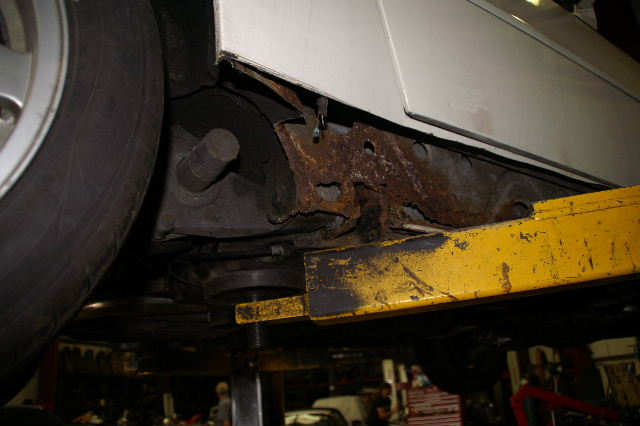 Offside sill rear