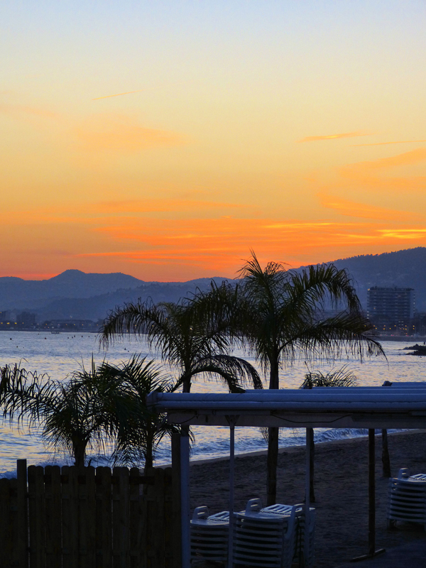Sunset on the beach...