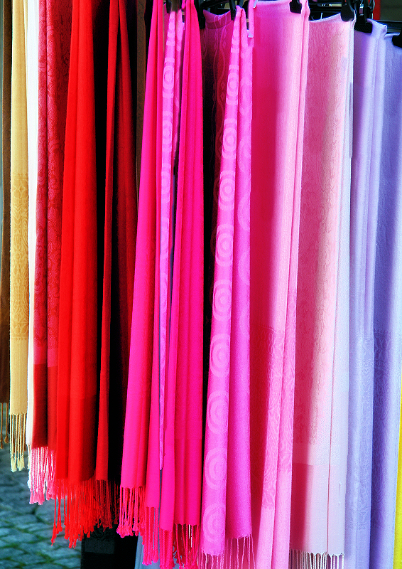 I might buy a scarf with spring colours....