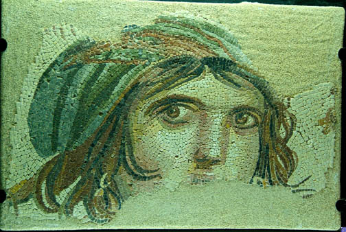 Turkey-Gaziantep-Museum-Gypsy Girl Mosiac