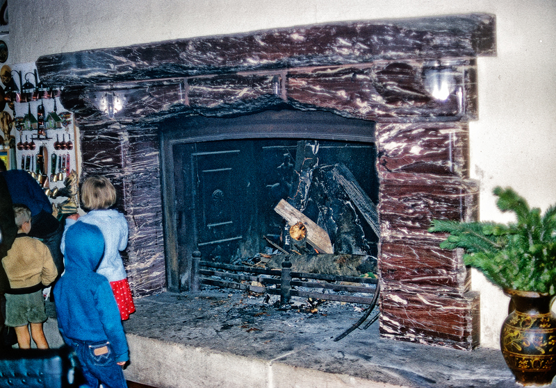 Marble Fireplace in Eagles Nest