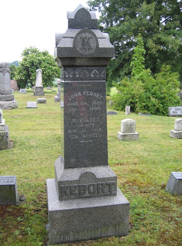 John Kebort b. 1802 d. 1894 h/o Margaret