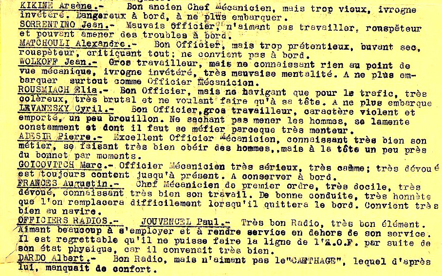 LE CARTHAGE DE LA FRANCO TUNISIENNE DARMEMENT 1947