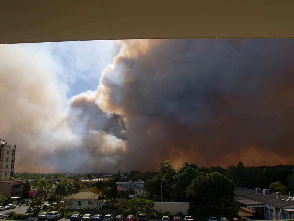 Bushfire south-west of Caloundra
