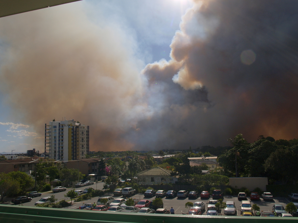 Bushfire south-west of Caloundra