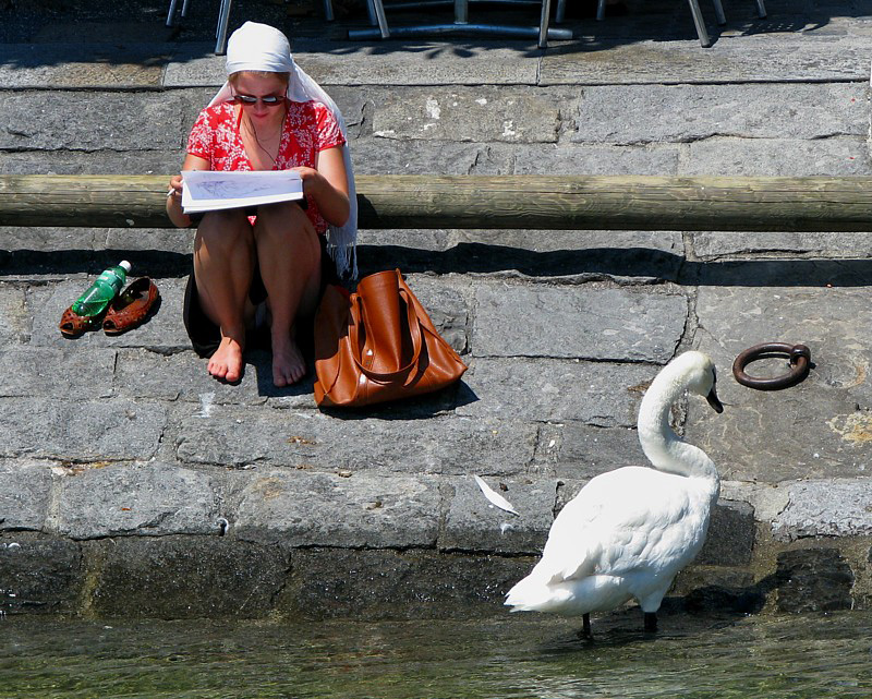 dessiner sur le quai