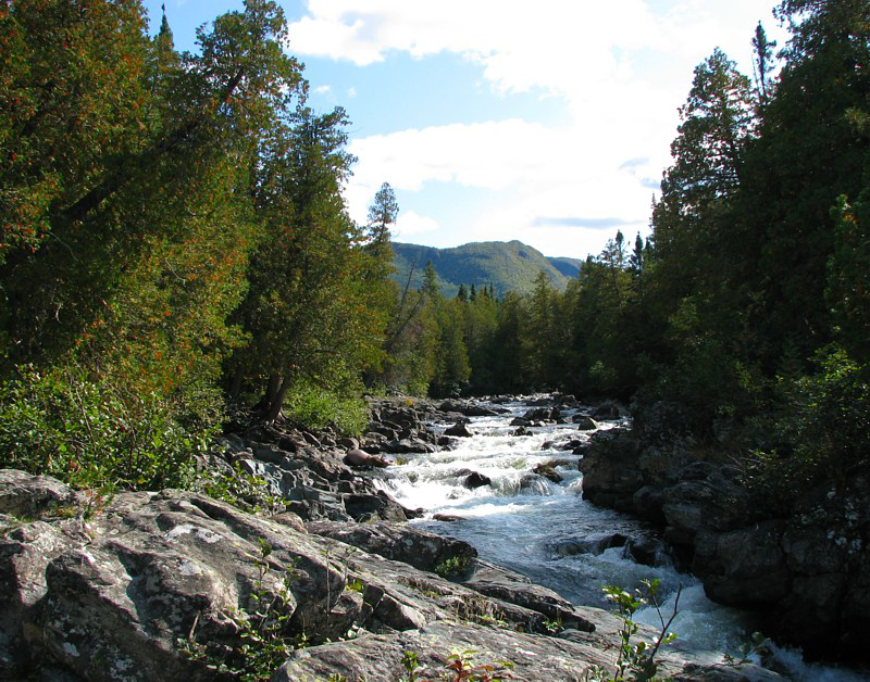 dbut de la rivire Ste-Anne