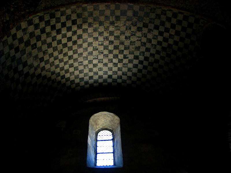fentre  et plafond en damier