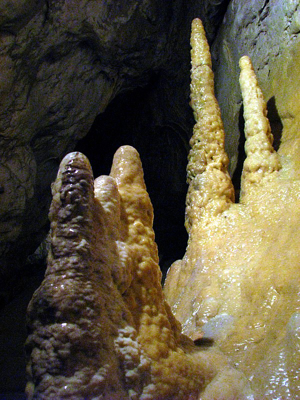 stalagmites