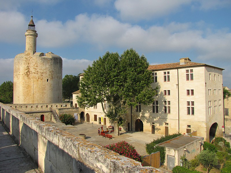 la cour du muse et la tour de Constance