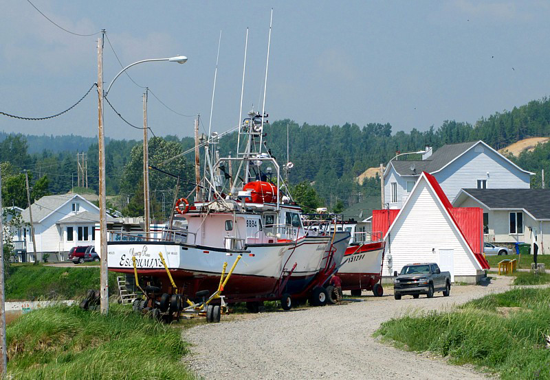 bateaux de pche aux Escoumins