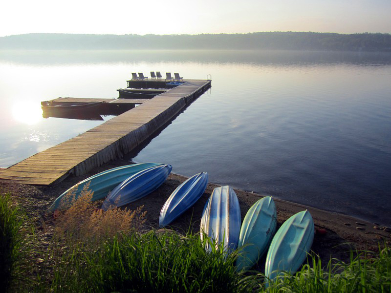 un lac accueillant