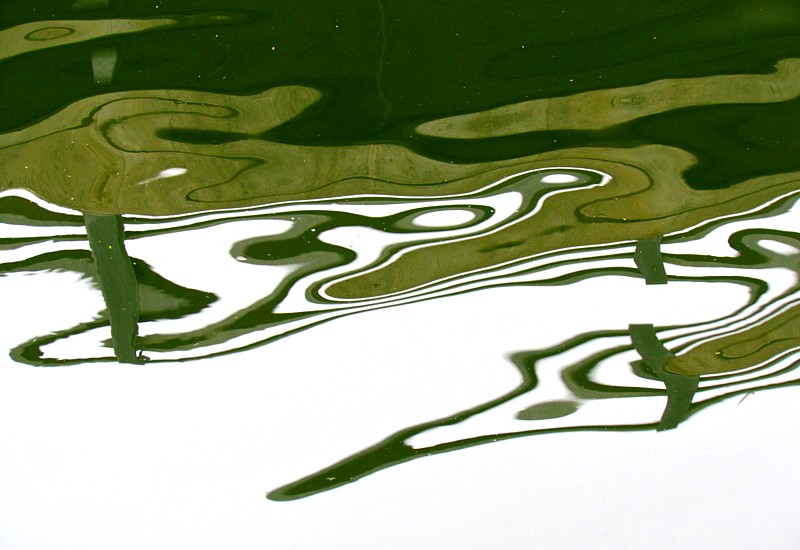 reflet du pont de Port-Daniel