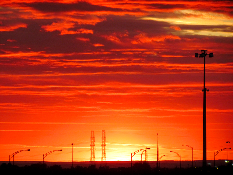 Coucher de soleil  Laval juin 2011