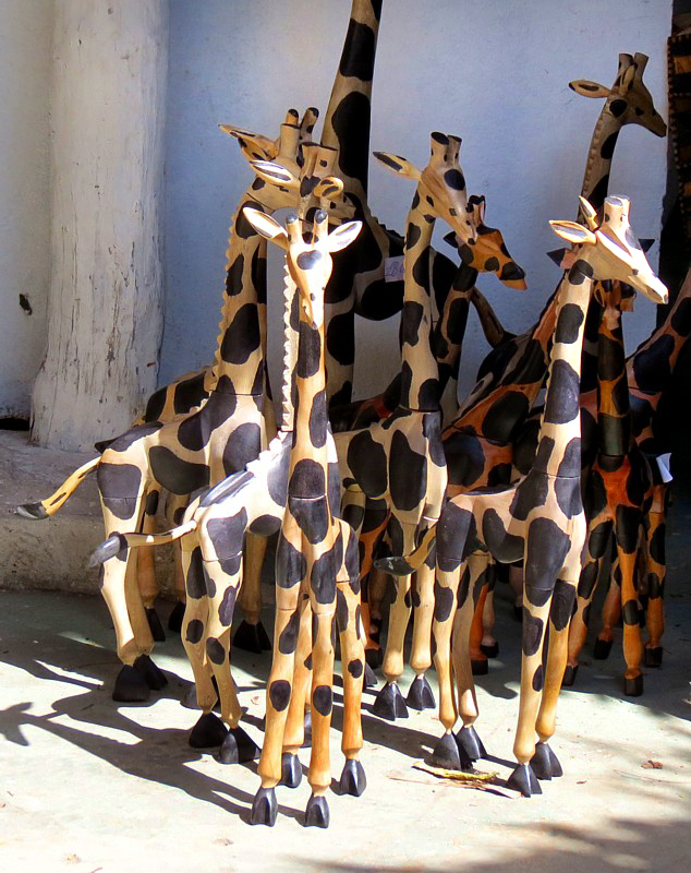 Girafes de bois