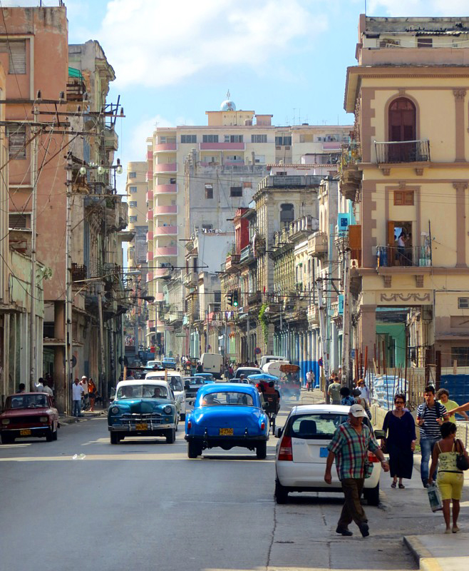 rue commerciale, La Havane