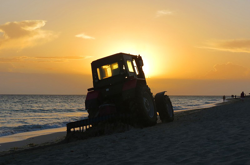 Tracteur de plage