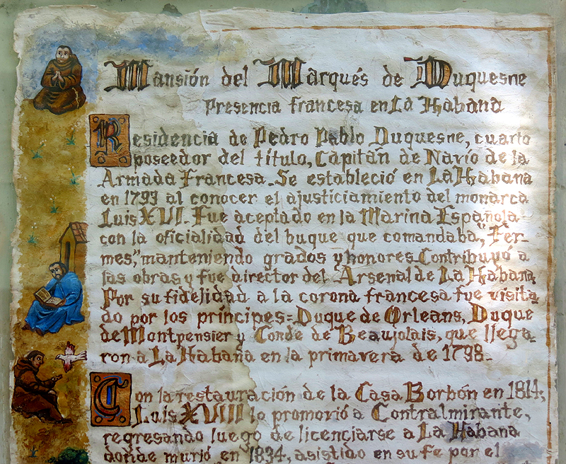 Manuscrit de la mansion del Marqus de Duquesne